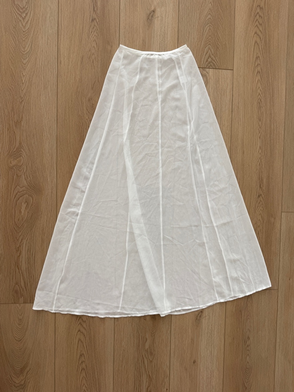 Kat the label x Hanna sheer White Maxi Skirt